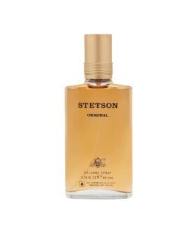 Stetson Original cologne spray in an amber glass bottle with gold cap, 2.25 fl oz