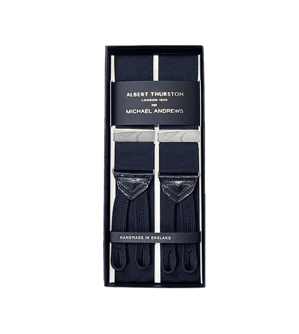 Black Solid Suspenders w Silver Hardware (Short) | He Spoke Style