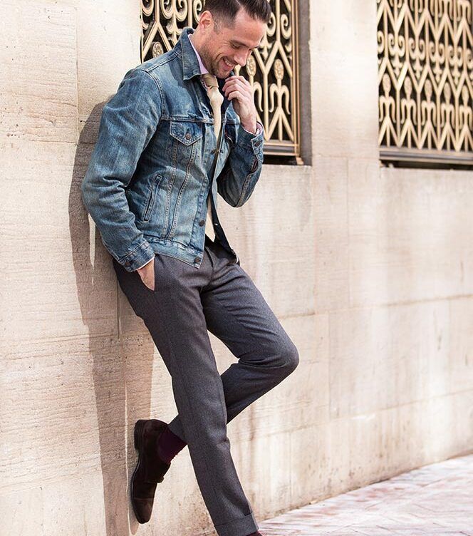 How To Wear a Denim Jacket as a Blazer