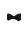 Black Silk Grosgrain Bow Tie - He Spoke Style Shop