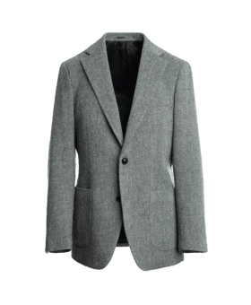 Gray Herringbone Tweed Sport Coat - He Spoke Style Shop