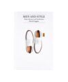 Men and Style by David Coggins, white hardcover book with white saddle shoes on the front, flat lay