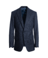 Navy Blue Narrow Chalk Stripe Suit Jacket - He Spoke Style Shop