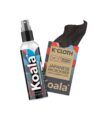 Precision lens cleaner spray bottle, 2 fl oz, with black Japanese microfiber cloth in packaging