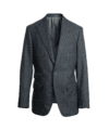 Medium Gray Flannel Pinstripe Suit Jacket - He Spoke Style Shop