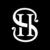 Black and white HS monogram logo on a circular black background