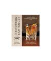 The Bourbon Bartender cocktail recipe book, hardcover front cover with whiskey glass and orange twist