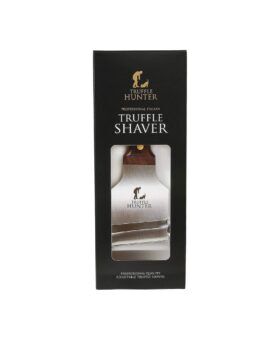 TruffleHunter professional truffle shaver with wooden handle in a black display box