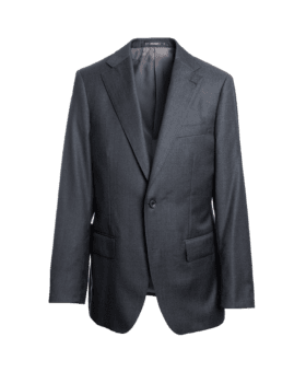 Medium Gray Twill Suit Jacket – Custom Fit by He Spoke Style
