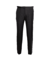 Charcoal grey sharkskin suit trousers with side tabs and a flat front, front product view