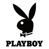 Black rabbit head logo with bow tie on a white background, brand mark