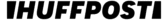 HuffPost logo in black italic lettering on a transparent background