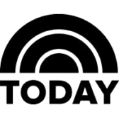 Today show black and white logo mark on a transparent background